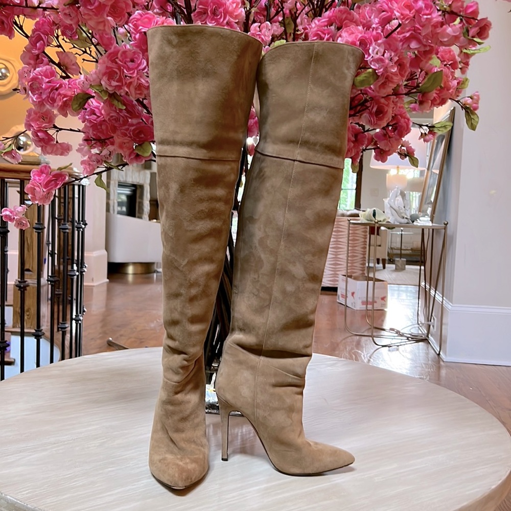 Alice & Olivia Over-the-Knee Stiletto Heel Boots, Size 7
